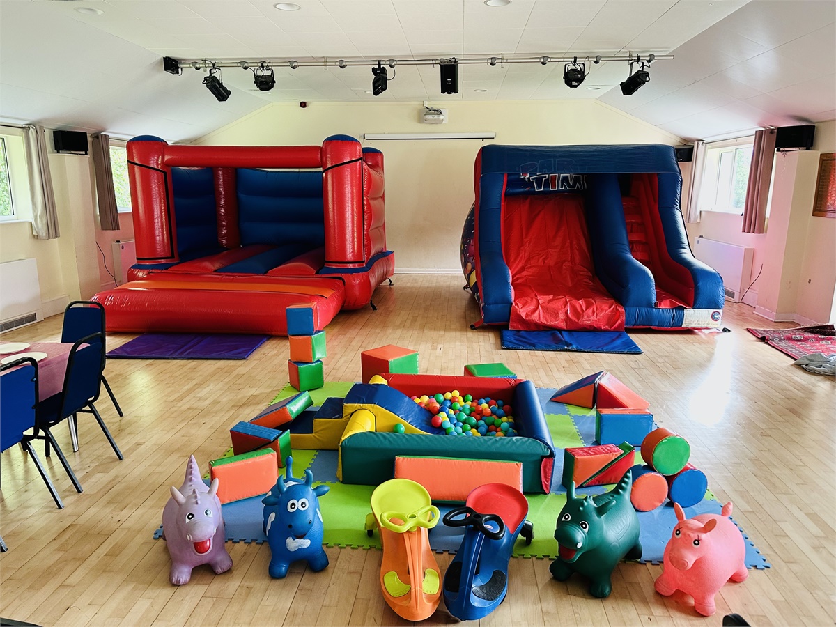 Party Slide and Castle with multi colour Soft Play Soft Play, Hot